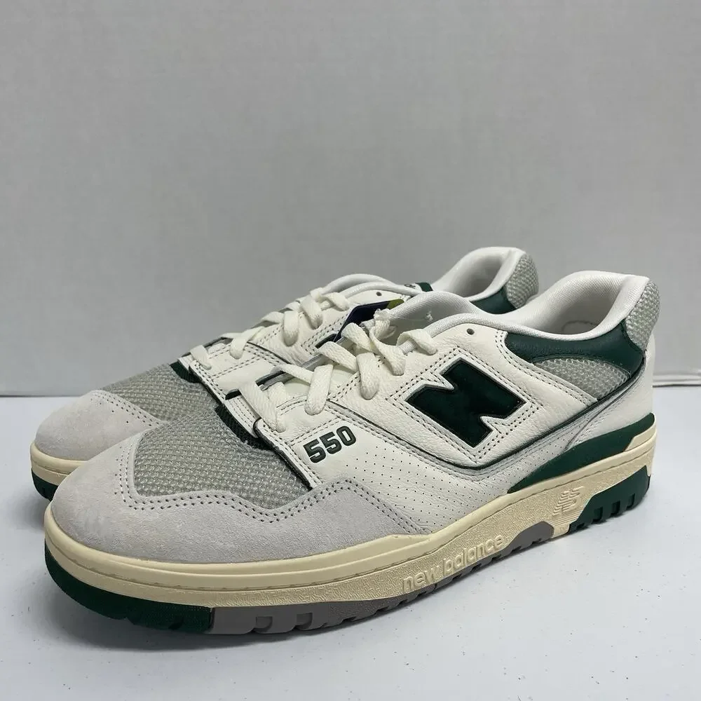 New Balance 550 Sea Salt Pack - Marsh Green BB550CPE Size 11 White Low Top Shoe